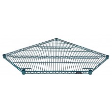 Proform Green Epoxy Corner Wire Shelf - 1836CRNP