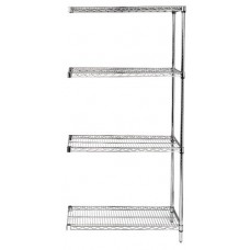 AD63-1424C Chrome Wire Shelving Add-On Kit