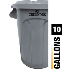 CRUSADER Round Trash Can - 10 Gal.