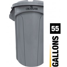 CRUSADER Round Trash Can - 55 Gal.*