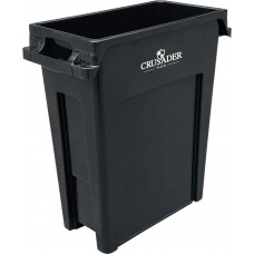 CRUSADER Thin Trash Can - 16 Gal.