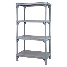 Millenia 74" 4-Tier Solid Shelving Unit - QP243074SS-4