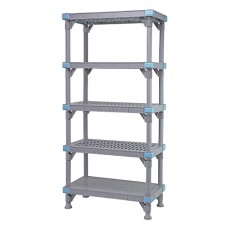 Millenia 74" 4 Vented 1 Solid Shelving Mixed Unit - QP242474V4S1