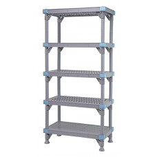 Millenia 62" 4 Vented 1 Solid Shelving Mixed Unit - QP185462V4S1