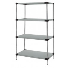 WRS4-74-2448SS Stainless Steel Solid Shelf Starter Kit