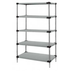 WRS5-86-1860SS Stainless Steel Solid 5-Shelf Starter Kit