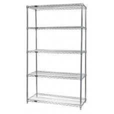 WR63-2172S-5 Stainless Steel Wire Shelving Starter Kit