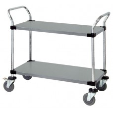 WRSC-2442-2SS Stainless Solid 2-Shelf Utility Cart