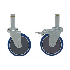 WR-00H-HD - Heavy-Duty Blue Polyurethane Stem Casters