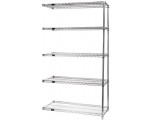 AD86-1872C-5 Chrome Wire Shelving Add-On Kit