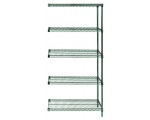 AD63-3036P-5 Proform Green Epoxy Wire Shelving Add-On Kit