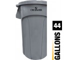 CRUSADER Round Trash Can - 44 Gal.