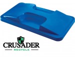 CTH-LHFT - Flat Lid w/Handle for CRUSADER Thin Recycling Container