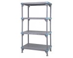Millenia 50" 4-Tier Solid Shelving Unit - QP216050SS-4