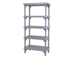 Millenia 86" 4 Vented 1 Solid Shelving Mixed Unit - QP215486V4S1