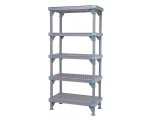 Millenia 62" 4 Vented 1 Solid Shelving Mixed Unit - QP214262V4S1