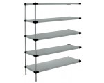WRSAD5-86-1454SS Stainless Steel Solid 5-Shelf Add-on Kit