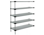 WRSAD5-74-1460SS Stainless Steel Solid 5-Shelf Add-on Kit