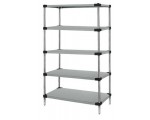 WRS5-63-1830SS Stainless Steel Solid 5-Shelf Starter Kit
