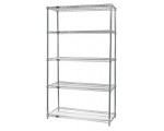 WR63-1236C-5 Chrome Wire Shelving Starter Kit