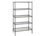 WR63-1830P-5 Proform Green Epoxy Wire Shelving Starter Kit
