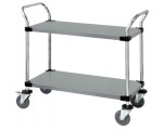 WRSC-2448-2SS Stainless Solid 2-Shelf Utility Cart