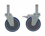 WR-00H-HD - Heavy-Duty Blue Polyurethane Stem Casters