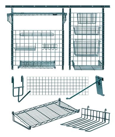 Using Wire Shelving vs Louvered Panels to Organize Storage Bins